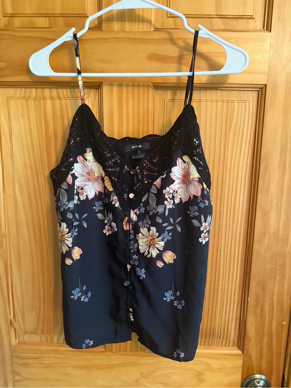 Miss Me Small Fall Lace and Lined Cami